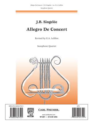 Jean-Baptiste Singelee: Allegro De Concert