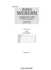 Webern, A: Langsamer Satz