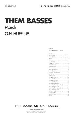 G. F. Huffine: Them Basses