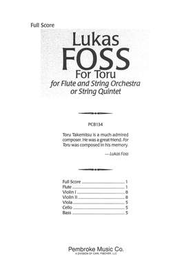 Lukas Foss: For Toru