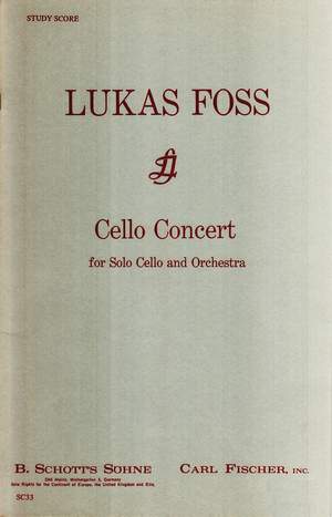 Lukas Foss: Cello Concert