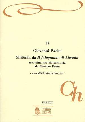 Pacini, G: Il Falegname di Livonia. Sinfonia transcribed by Gaetano Porta