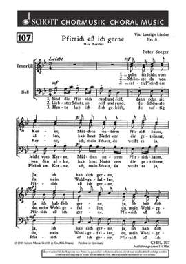Seeger, P: Vier lustige Lieder