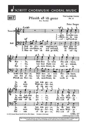 Seeger, P: Vier lustige Lieder