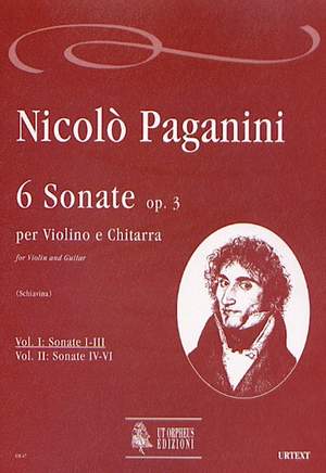 Paganini, N: 6 Sonatas op. 3 Vol. 1
