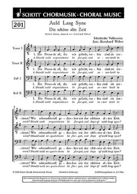 Weber, B: Auld Lang Syne - Die schöne alte Zeit