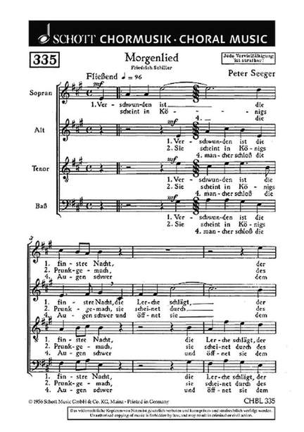 Seeger, P: Morgenlied