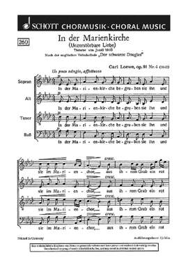 Loewe, C: In der Marienkirche op. 81/4