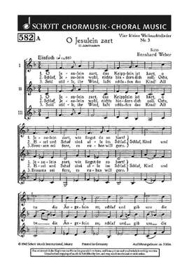 Weber, B: Vier kleine Weihnachtslieder