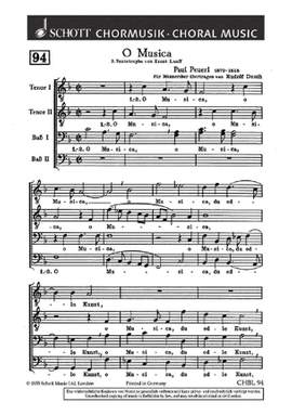 Peuerl, P: O Musica, du edle Kunst
