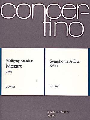 Mozart, W A: Symphony A major KV 114