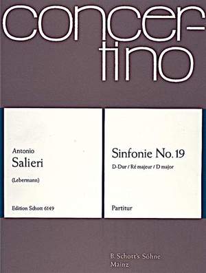 Salieri, A: Symphony No. 19 D Major