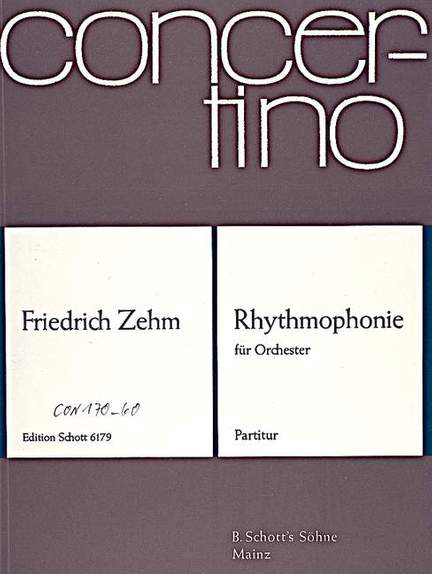 Zehm, F: Rhythmophonie
