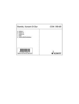 Stamitz, J W A: Konzert D-Dur op. 10/1