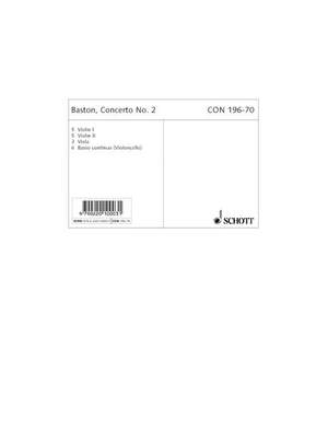 Baston, J: Concerto No. 2 C Major