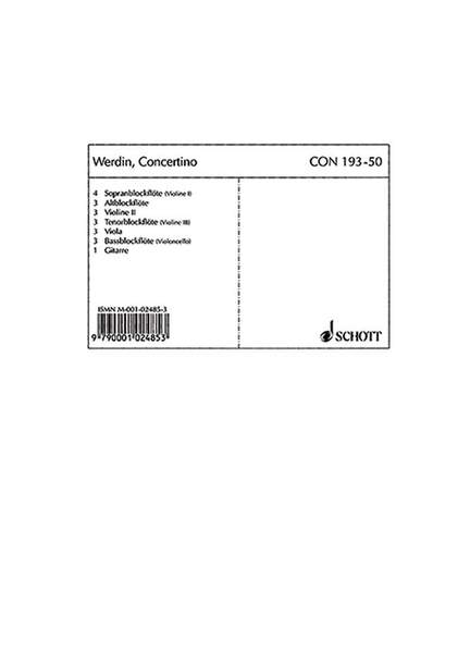 Werdin, E: Concertino