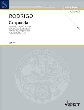 Rodrigo, J: Cançoneta A major A major