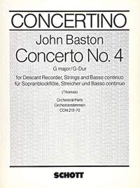 Baston, J: Concerto No. 4 G Major