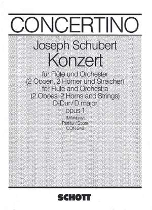 Schubert, J: Konzert D-Dur D major op. 1