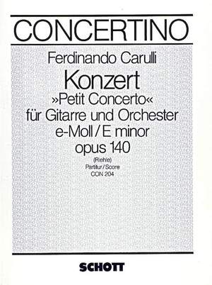Carulli, F: Concerto E Minor op. 140