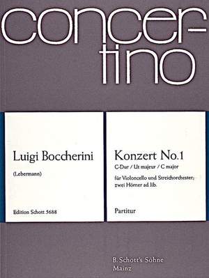 Boccherini, L: Concerto No. 1 C Major G 477