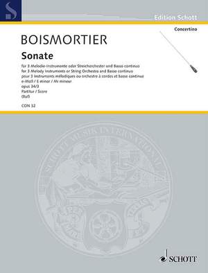 Boismortier, J B d: Sonata E minor op. 34/3