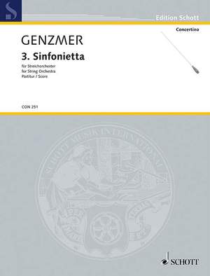 Genzmer, H: 3rd Sinfonietta GeWV 133