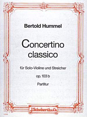 Hummel, B: Concertino classico D-Dur D major op. 103b