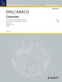 Dall'Abaco, E F: Concerto G Minor op. 2/5