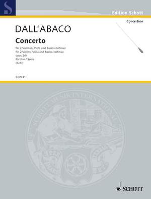 Dall'Abaco, E F: Concerto G Minor op. 2/5