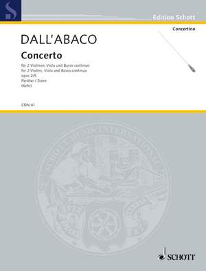 Dall Abaco E F Concerto G Minor Op 2 5 Presto Sheet Music