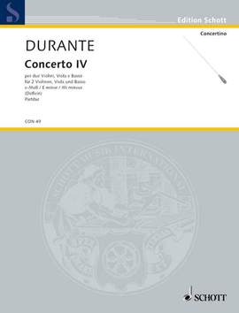 Durante, F: Concerto IV e-Moll E minor