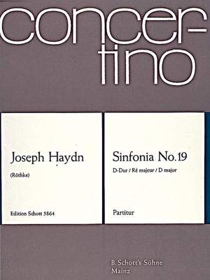 Haydn, J: Symphony No. 19 D Major Hob. I: 19