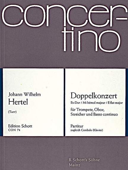 Hertel, J W: Double Concerto E flat Major E flat major