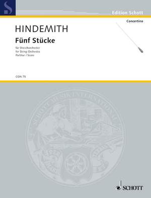 Hindemith, P: Five Pieces op. 44 Nr. 4