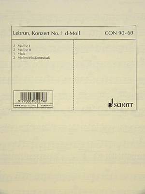 Lebrun, L A: Konzert No. 1 d-Moll D minor