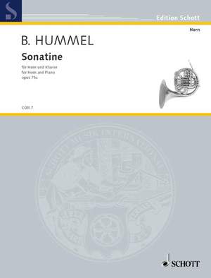 Hummel, B: Sonatina op. 75a