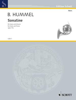 Hummel, B: Sonatine op. 75a