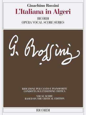 Gioachino Rossini: L'Italiana In Algeri - Vocal Score