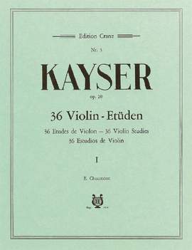 Kayser, H E: 36 Etüden op. 20 Vol. 1