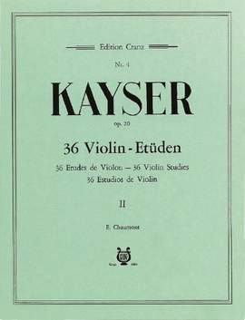 Kayser, H E: 36 Etüden op. 20 Vol. 2