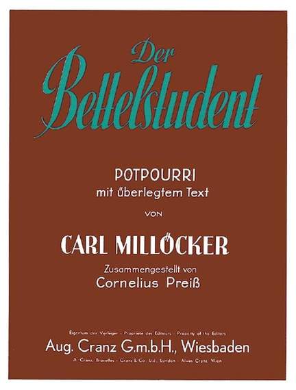 Milloecker, C: Der Bettelstudent