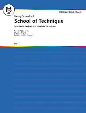 Schradieck, H: School of Viola Technique Vol. 3