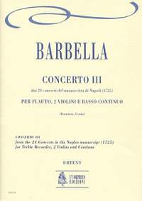 Barbella, F: Concerto No. 3