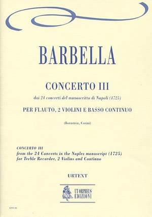 Barbella, F: Concerto No. 3
