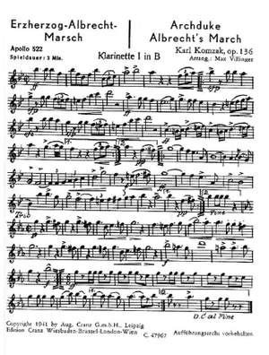 Erzherzog-Albrecht-Marsch / Einzugsmarsch aus "Der Zigeunerbaron" op. 136