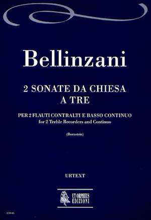 Bellinzani, P B: 2 Sonate da chiesa a tre ad imitazione di quelle di Arcangelo Corelli