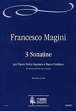 Magini, F: 3 Sonatinas