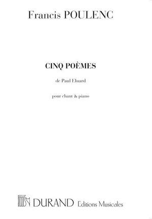 Poulenc: 5 Poèmes de Paul Eluard (med)