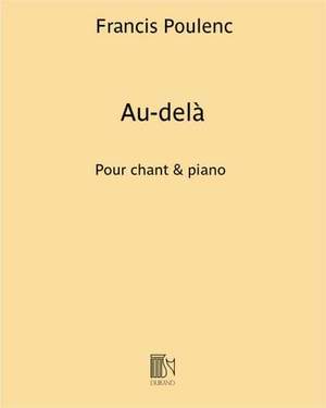 Poulenc: 3 Poèmes No.2: Au-delà (med)